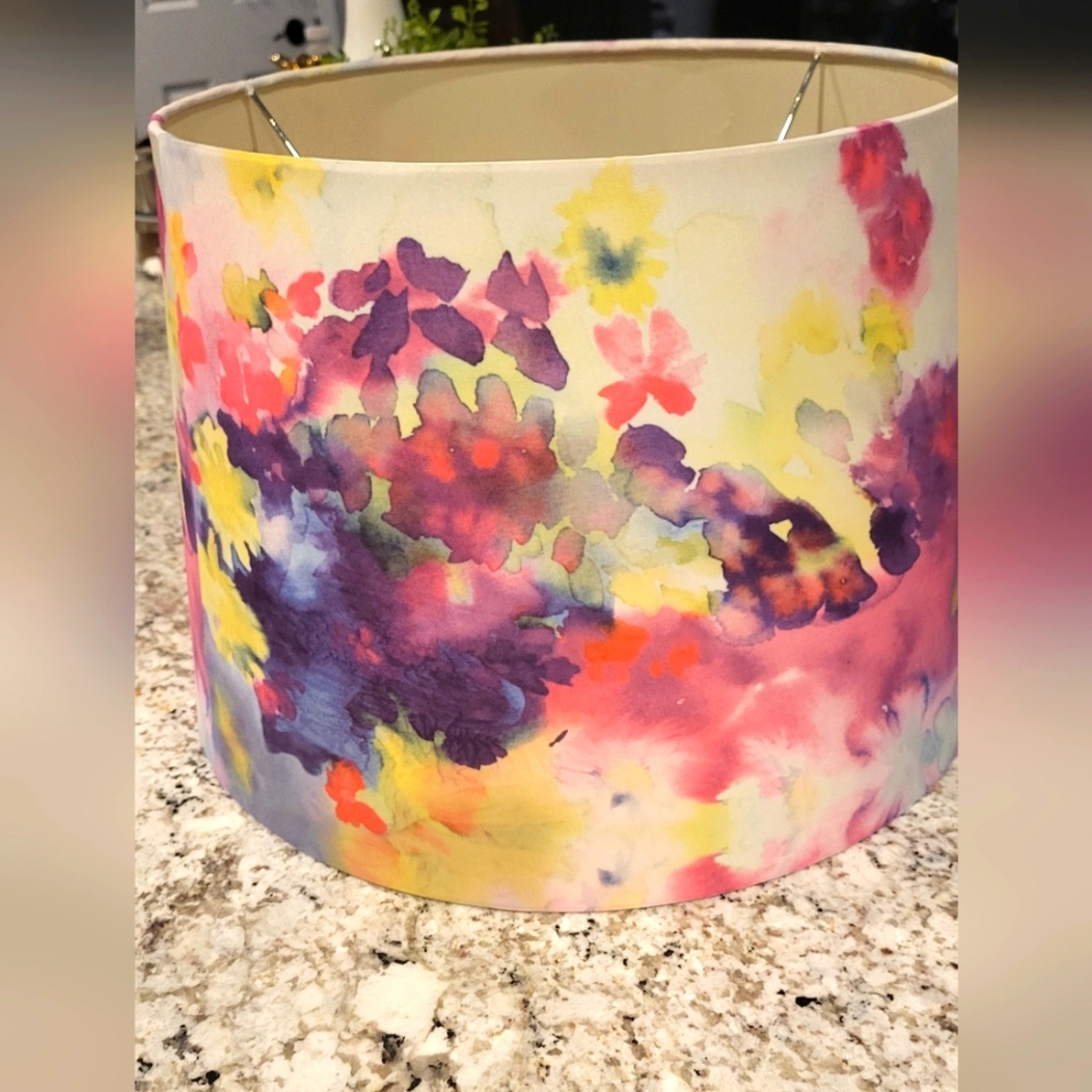 Floral Watercolor Lampshade